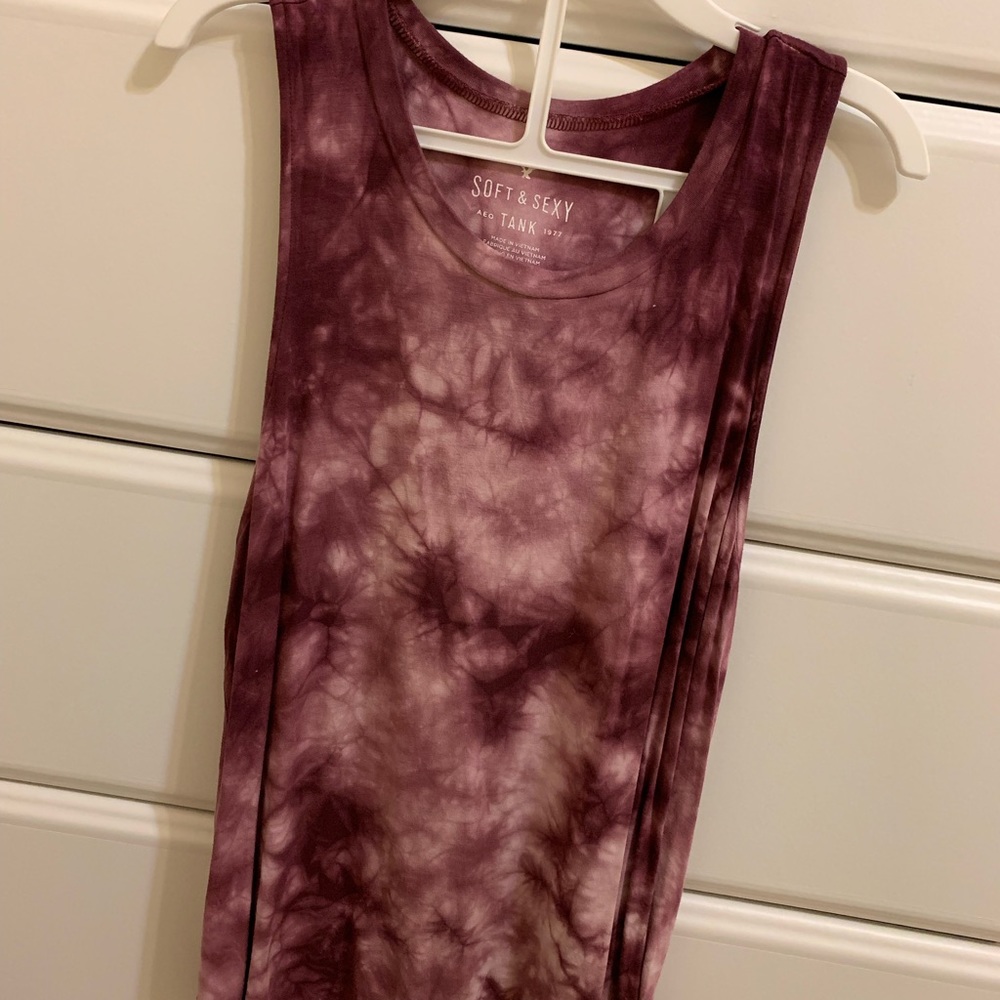 American Eagle Soft and Sexy tie dye tank top